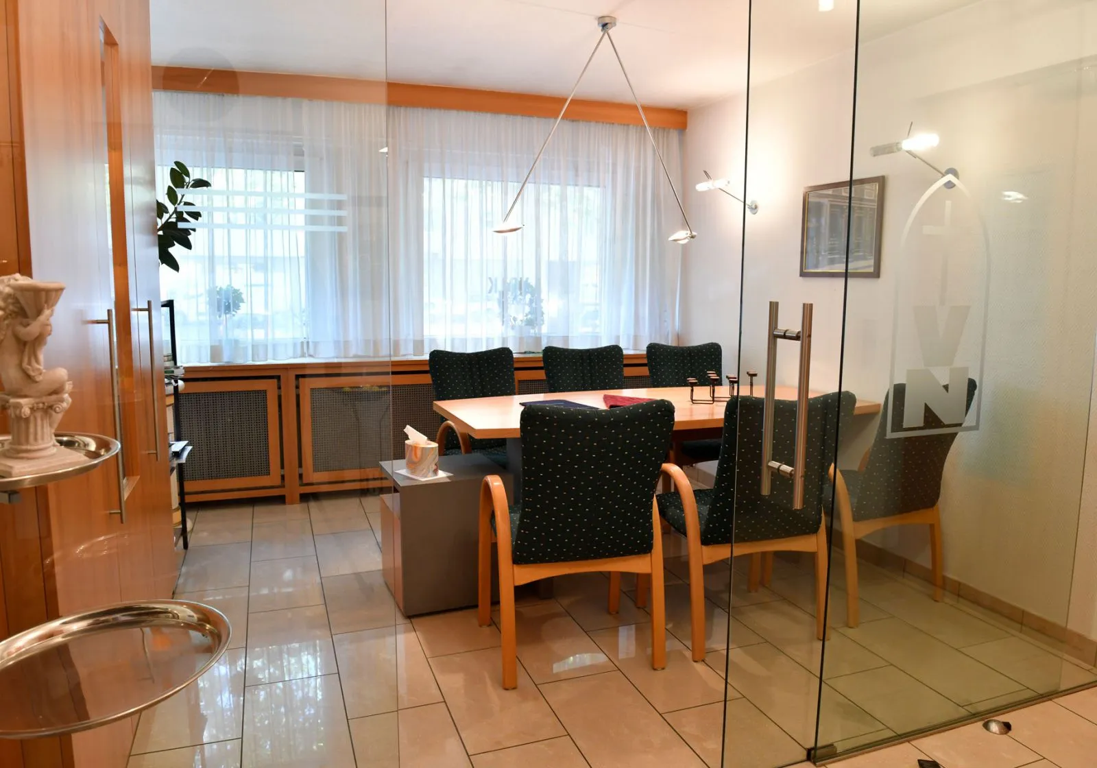 Beratungsraum im Bestattungsinstitut Volk-Neunecker in der Kaiserstraße in Mainz